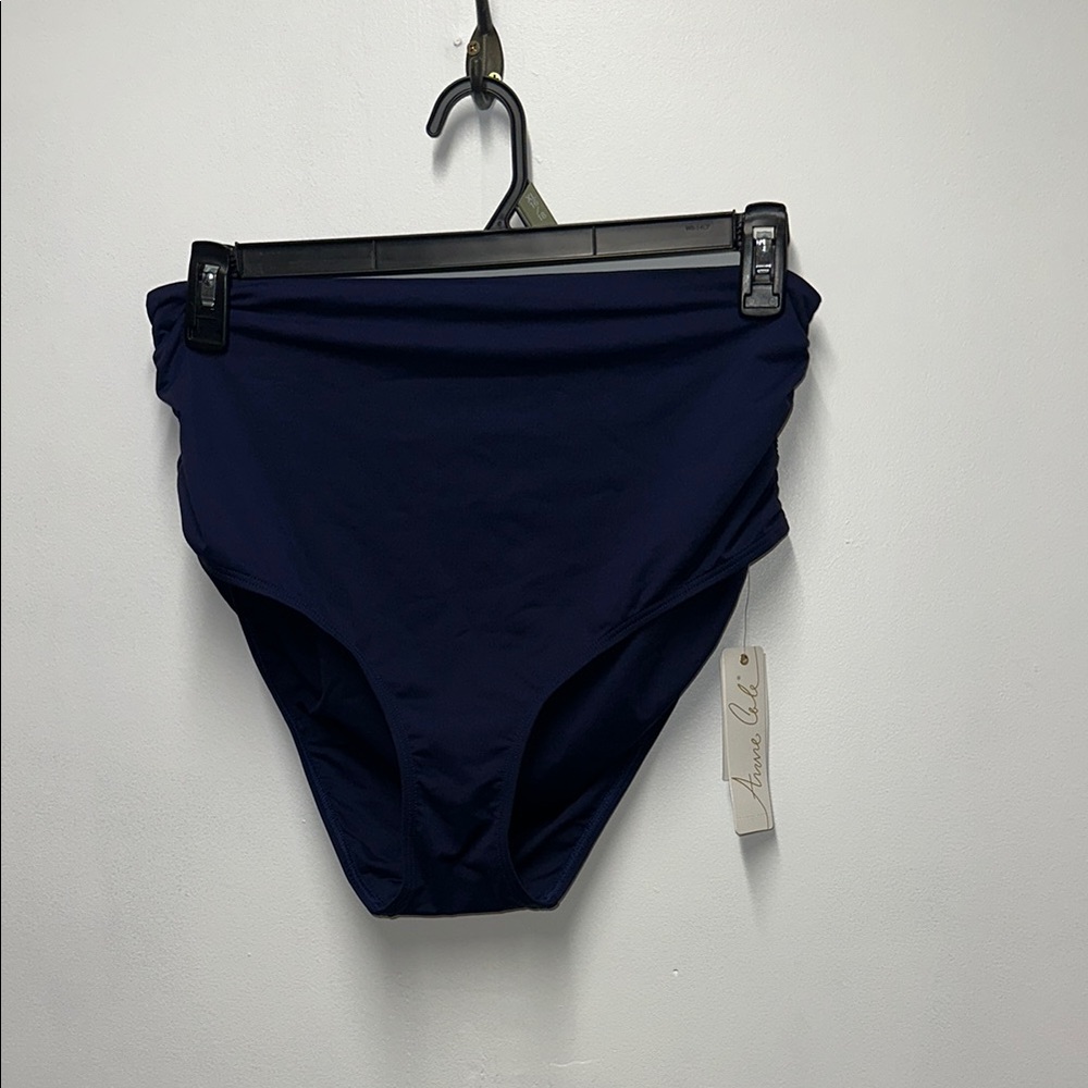 Anne Cole Convertible Bikini Bottom in Navy